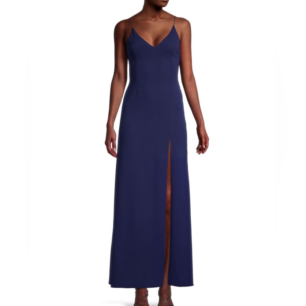 NWOT The Fashion Poet Navy Gown
